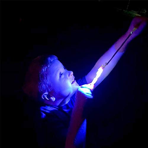 BAIVYLE 6-Pack Flying Rocket Toys for Kids with LED Lights, Glow-in-the-Dark Helicopters, Outdoor Slingshot Fun, Party & Camping Games Ages 3+