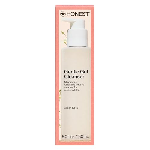Honest Beauty Gentle Gel Daily Face Cleanser | Calms, Refreshes, + Hydrates | Vegan + Safe for Sensitive Skin | 5 fl oz