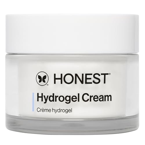 Honest Beauty Hydrogel Cream with Hyaluronic Acid - Lightweight, Hydrating Water Cream for Sensitive Skin, Fragrance-Free, Vegan, 1.7 fl oz