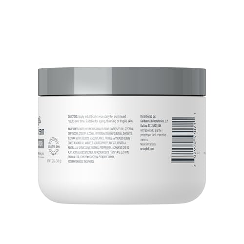 Cetaphil Skin Activator Hydrating & Firming Body Cream 12oz with Mandelic Acid & Centella Asiatica, Anti-Aging, Hydrates & Firms Skin