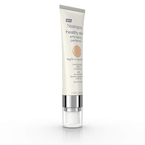 Neutrogena Retinol Anti-Aging Tinted Moisturizer SPF 20 – Broad Spectrum Sunscreen, Sheer Coverage, Healthy Skin Perfector, 1 fl. oz