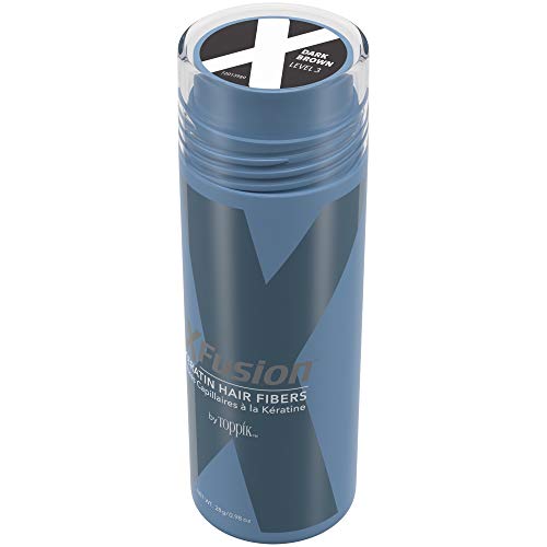 XFusion Keratin Hair Fibers - Dark Brown (Large Size 28g)