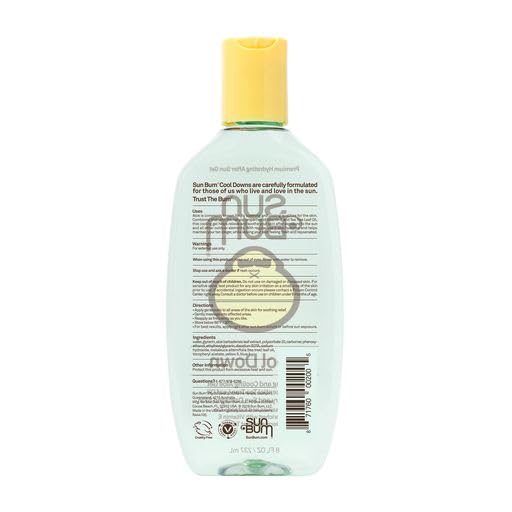 Sun Bum Cool Down Aloe Vera Gel - Vegan After Sun Care to Soothe and Hydrate Sunburn - 8 oz