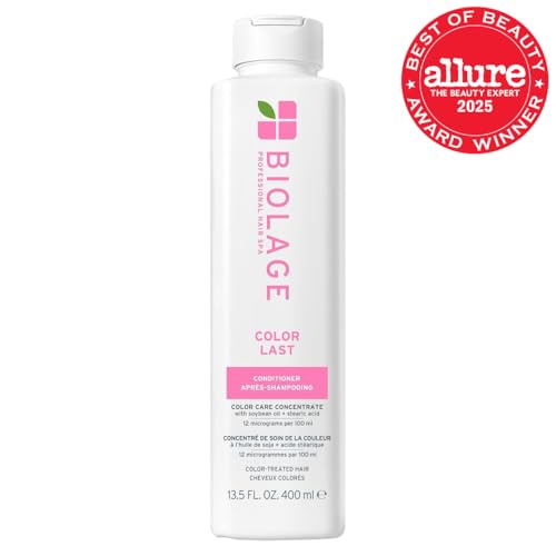 Biolage Color Last Conditioner - Protects & Preserves Color Treated Hair, Hydrates & Repairs Damaged Hair, Adds Shine, Vegan, Paraben-Free, 13.5 Fl Oz