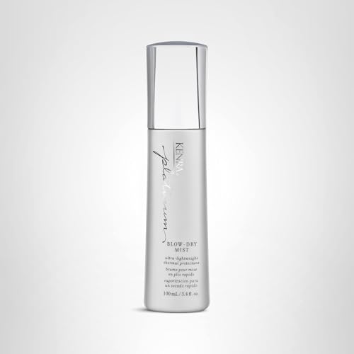 Kenra Platinum Blow-Dry Mist 3.4 fl oz | Lightweight Heat Protectant for Fine to Medium Hair | Detangles, Smooths, Fights Frizz & Humidity