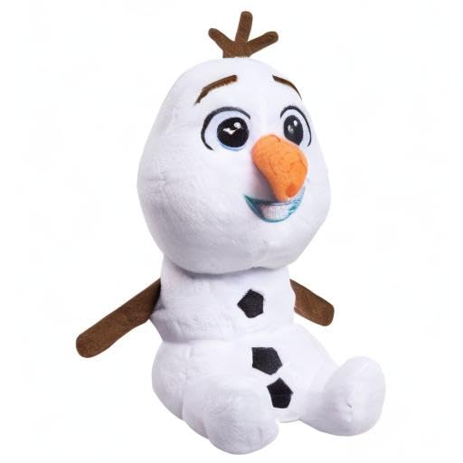 Disney Frozen Talking 9.5 Inch Small Plush Toy, Olaf, Stuffed Toy Snowman