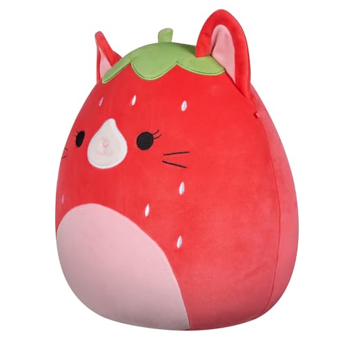 Squishmallows Original 12-Inch Olma Strawberry Cat - Official Jazwares Plush (Medium-Sized)