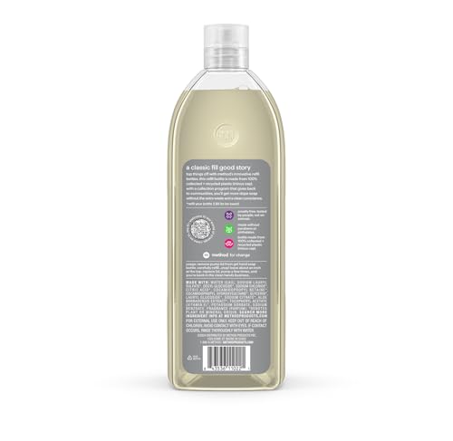 Method Gel Hand Soap Refill, Vetiver + Amber, Biodegradable Formula, 34 Fl Oz (Pack of 1) (Packaging May Vary)