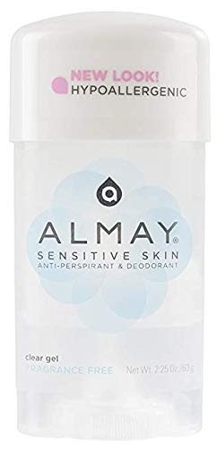 Almay Sensitive Skin, Clear Gel Fragrance Free - 2.25 oz, (Pack of 6)
