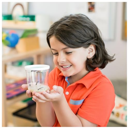Insect Lore Raise & Release Butterfly Garden Kit – STEM Caterpillar Habitat with Voucher for Kids, Classrooms & Homeschool Learning