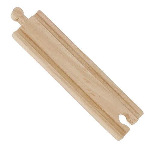 Wooden Train Track Set 52 PCS, 18 Ft Expansion Pack with 5 Unique Pieces, Compatible with Thomas & All Major Brands, Screen-Free Toddler Gift