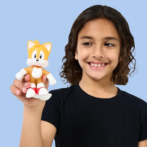 Heroes of Goo Jit Zu Stretch Surge Tails Action Figure – Glow-in-the-Dark Power Up, Super Stretchy & Squishy Sensory Toy, Stretches 3X Size