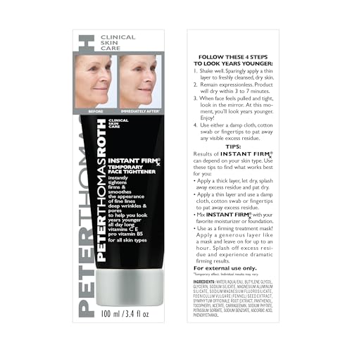Peter Thomas Roth | Instant FIRMx® Temporary Face Tightener | Firm and Smooth the Look of Fine Lines, Deep Wrinkles and Pores