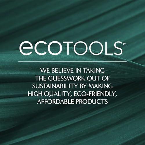 EcoTools Slick Back Hairbrush | Small Styling Brush for Perfect Ponytail or Bun | Smooth, Tease & Tame Frizz | Bamboo Handle & Vegan Bristles