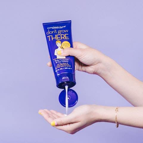 Completely Bare don't grow THERE Body Moisturizer & Hair Inhibitor - Shea Butter & Hair Minimizers 6.7 FL OZ
