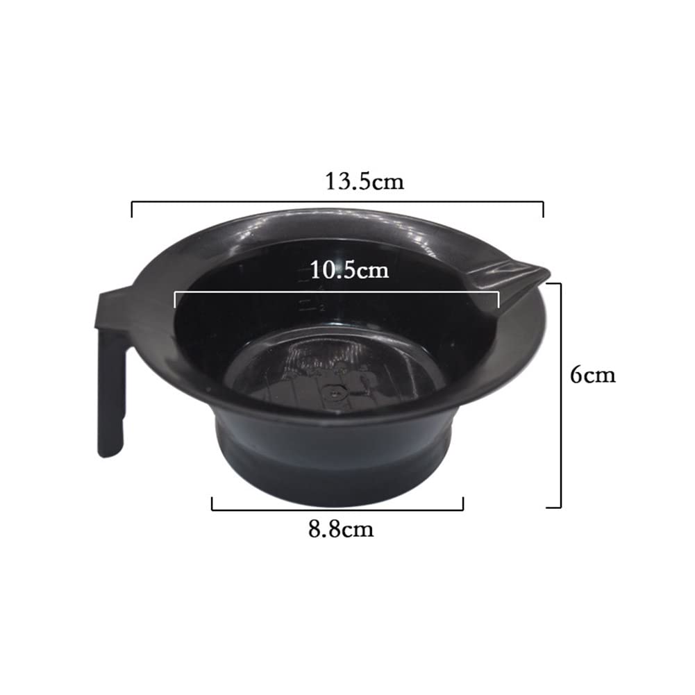 Magic Collection Handle and Pouring Lip Mixing Bowl and Dye Brush with Hook