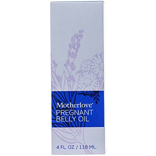 Motherlove Pregnant Belly Oil (4 oz) Natural Moisturizer to Soothe Itchy Skin & Prevent Stretch Marks—Non-GMO, Organic Herbs, Vegan