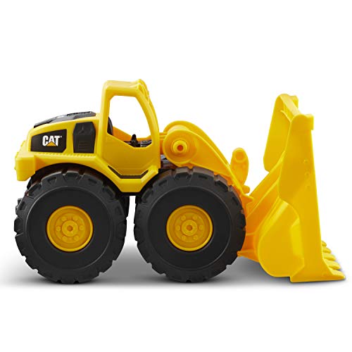 CAT Construction Fleet 10" Front Loader Toy Truck – Durable Plastic Construction Vehicle with Working Bucket & Free-Rolling Wheels for Kids Ages 2+