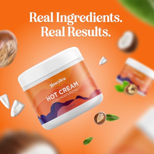 Hot Firming Sweat Lotion – Skin Tightening & Cellulite Cream for Stomach, Pre/Post Workout, Moisturizing & Fat-Burning Results