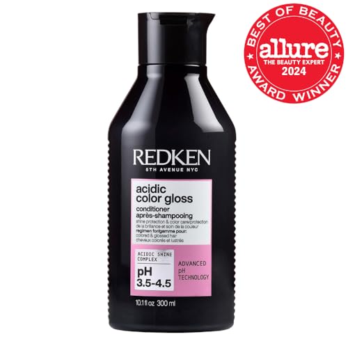 Redken Acidic Color Gloss Conditioner - Protects Vibrancy, Salon-Grade Hair Shine, For Color-Treated Hair, 10.1 Fl Oz