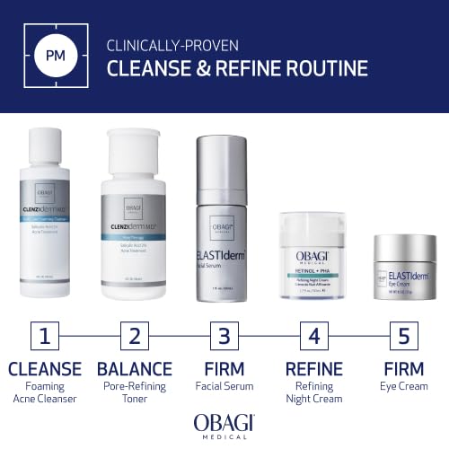 Obagi CLENZIderm M.D. Pore Therapy Exfoliating BHA Toner - Unclogs Pores with 2% Salicylic Acid Acne Treatment – 5 oz