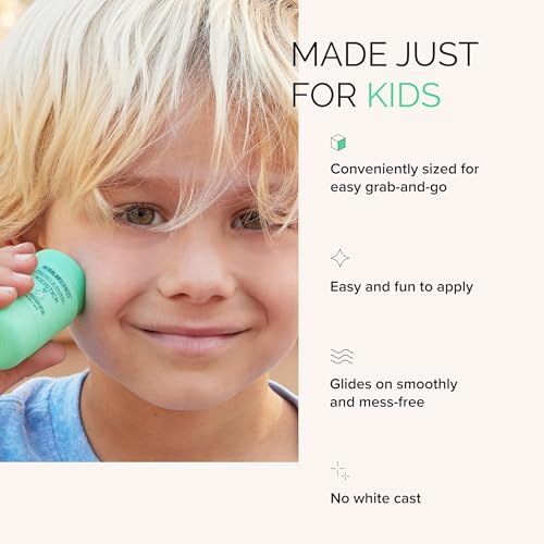 MDSolarSciences Mineral KidStick SPF 40 – Gentle Zinc Oxide Sunscreen for Kids with Vitamins C & E, Fragrance-Free, Easy Glide-On, 0.6 oz