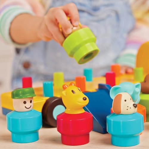 Battat – Toy Bus for Toddlers with Moving Parts & 9 Figures – Developmental Toy for Babies – Spinning Bus – 18+ Months