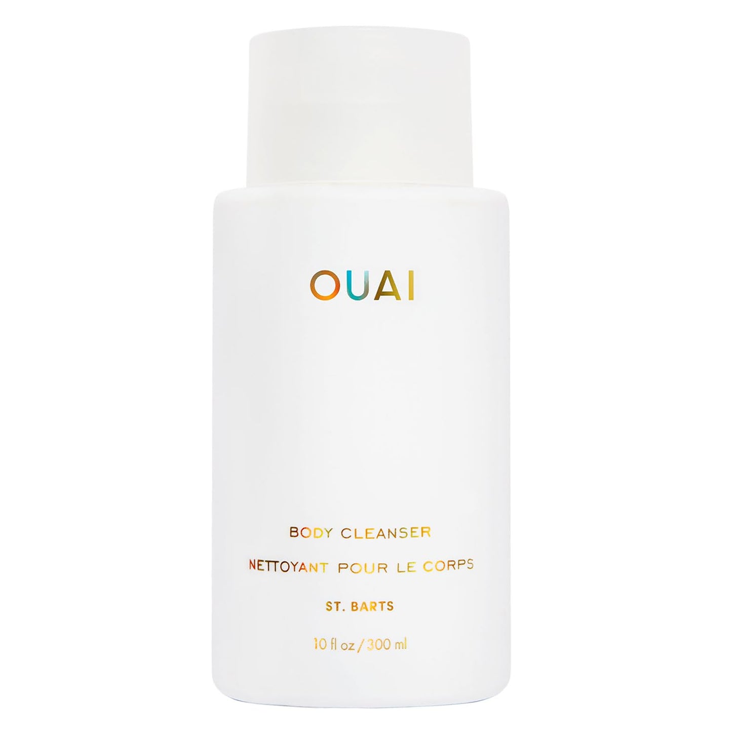 OUAI St. Barts Foaming Body Cleanser – Hydrating Body Wash with Jojoba & Rosehip Oil, Paraben & Sulfate Free, 10 fl oz