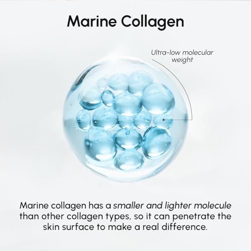 MAREE Collagen Toner Pads with Retinol & Centella - Hydrating Anti-Aging, Wrinkle Minimizing, Brightening & Pore-Refining Wipes