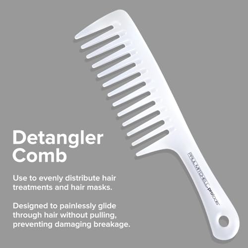 Paul Mitchell Detangler Comb, Wide Tooth Comb Detangles Wet or Dry Hair