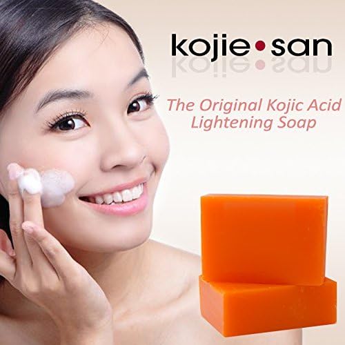 Kojie San Skin and Body Brightening Soap - Original Kojic Acid, Dark Spot Remover Bar Soap with Glycerin & Tea Tree Oil - 65g x 2 Bars