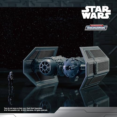 Star Wars Micro Galaxy Squadron TIE Bomber - 5-Inch Starfighter Class Vehicle with 1-Inch TIE Pilot Micro Figure Accessory