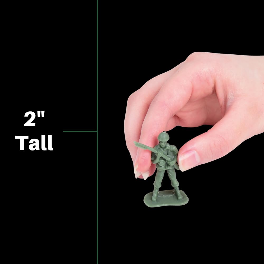 U.S. Toy Green Army Men – 36-Piece Classic Military Action Figures for Kids, Toddlers 3+, Imaginative Play, Party Favors & Collectibles