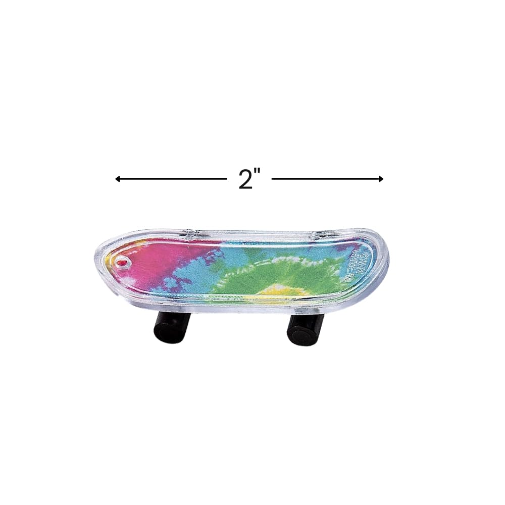 Mini Tie-Dyed Skateboards - 36 Pieces