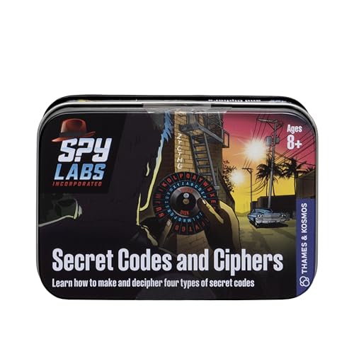 Thames & Kosmos Spy Labs: Secret Codes & Ciphers Kit – Learn to Create & Exchange Coded Messages | Detective Gear for Young Investigators