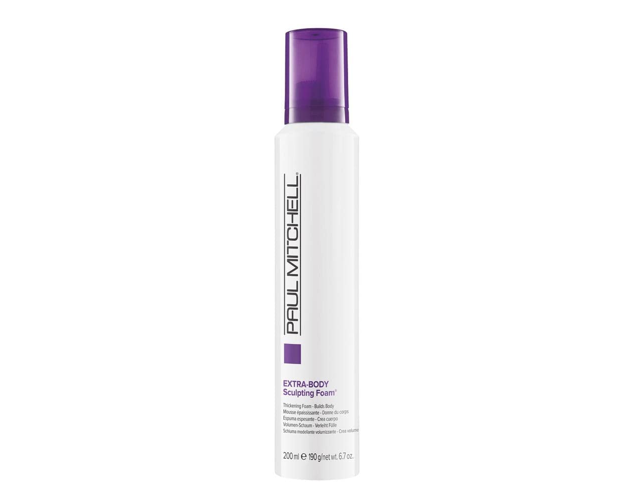 Paul Mitchell Extra-Body Sculpting Foam, Adds Fullness, Touchable Finish, For Fine Hair, 6.7 oz