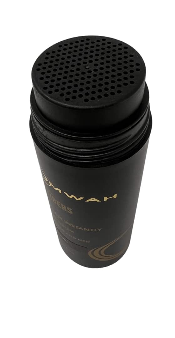 OMWAH Natural Hair Fibers for Thinning Hair 2-in-1 Kit – 27.5g Bottle with Spray Applicator Pump – Conceals Hair Loss & Adds Volume (Dark Brown)