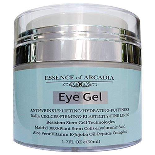 Anti-Aging Eye Gel for Dark Circles, Puffiness & Wrinkles – Firming, Hydrating with Hyaluronic Acid & Aloe Vera, 1.7 fl. oz.