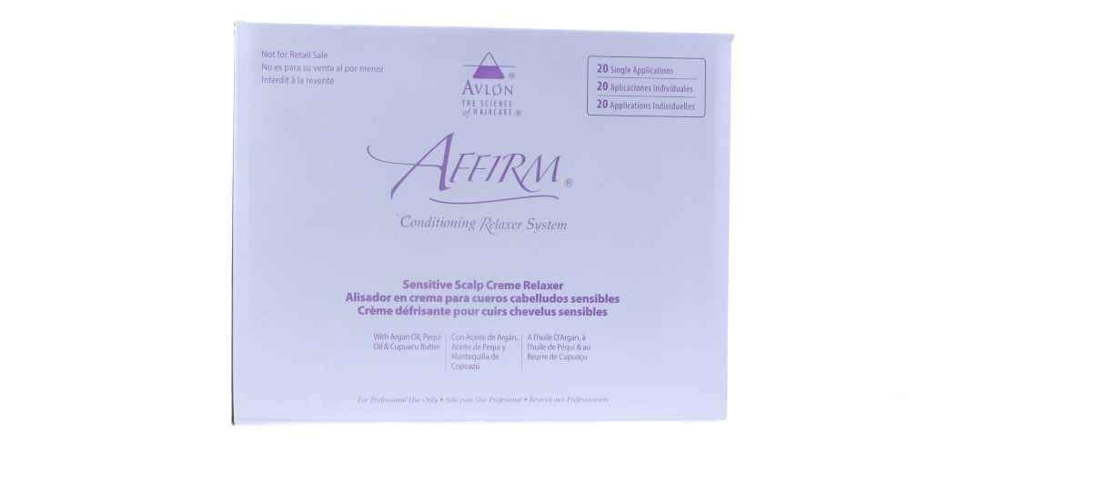 Avlon Affirm Moisture Plus Conditioning Relaxer Kit for Dry Hair & Sensitive Scalp Formula - 20 sing