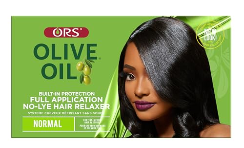 ORS Olive Oil Built-In Protection Full Application No-Lye Hair Relaxer Normal Strength (Pack of 1)