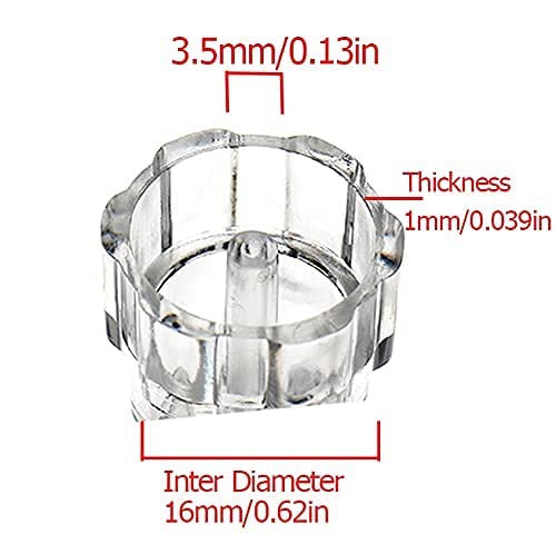 Elitzia 8pcs Plastic Hydro Dermabrasion Microderma Heads - Aqua Peel Tips for Hydro Facial Skin Cleaning & Beauty Machine Replacement