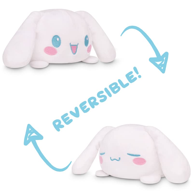 TeeTurtle - The Officially Licensed Original Sanrio Plushie - Cinnamoroll - Cute Sensory Fidget Stuffed Animals That Show Your Mood