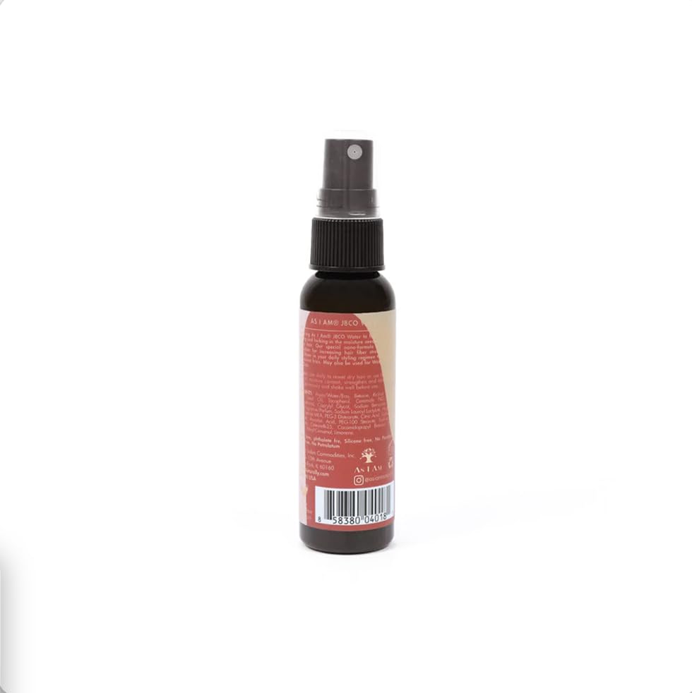 As I Am JBCO Water 2 FL Oz - Nano Curl Strengthener - Moisturizes and Detangles - Anti-Frizz