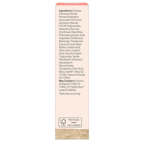 Honest Beauty Moisturizing Vegan Tinted Lip Balm | Antioxidant-rich Acai Extracts + Avocado Oil | Paraben Free + Cruelty Free | Summer Melon