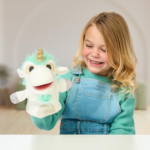 Bluey Unicorse and Bob Bilby Plush Puppet Pack of 2, 8-9”, Soft, Animal Puppets Made for Little Hands, Cuddly Puppets for Kids Ages 3+