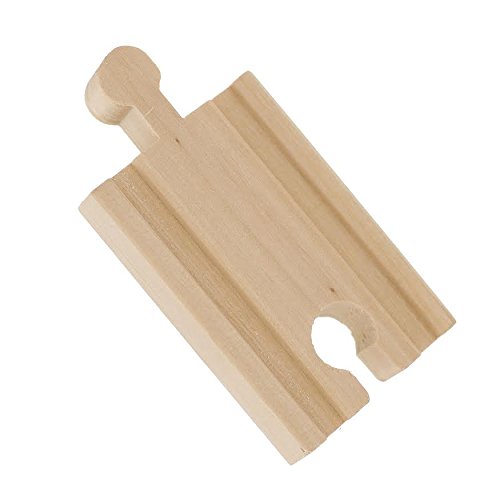 Wooden Train Track Set 52 PCS, 18 Ft Expansion Pack with 5 Unique Pieces, Compatible with Thomas & All Major Brands, Screen-Free Toddler Gift