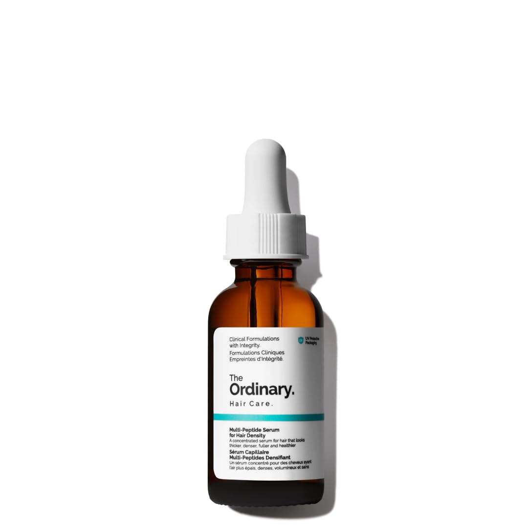 The Ordinary Multi-Peptide Serum for Hair Density, Peptide-Powered Formula for Thicker, Fuller Looking Hair, 2 Fl Oz