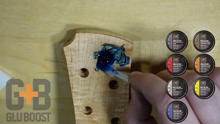 GluBoost MasterTint Jar - Blue | Long-Lasting Color Additive for Perfect Color Matching | Works with MasterGlu & Fill n’ Finish Pro | No Solvent Needed