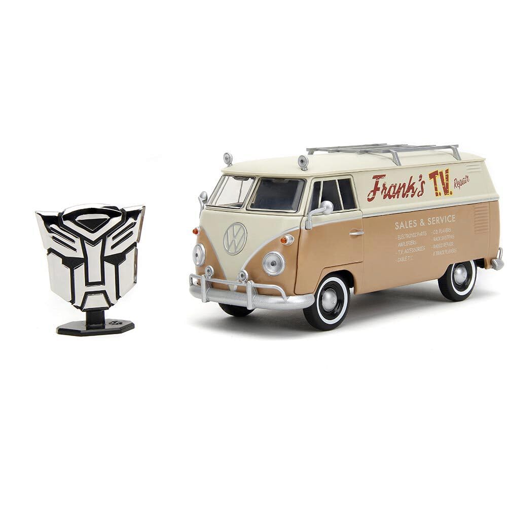 Transformers Rise of The Beast 1:24 Volkswagen Bus Wheeljack w/Robot On Chassis Die-Cast Car, Toys for Kids and Adults