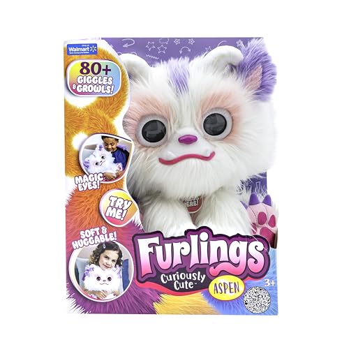 Aspen - 13" Interactive Plush Toy, 80+ Sounds & Animations, Gift for Girls & Boys 3+